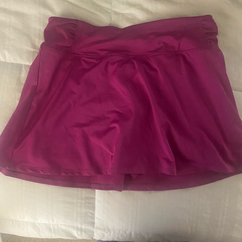 Pink athletic skirt